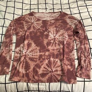 Women’s long sleeve tie dye top